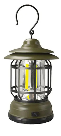 Retro Portable LED Camping Light with Stepless Dimming