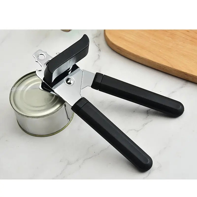 Manual Stainless Steel Can Opener with Smooth Edge