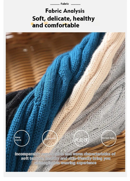 Loose Zip Knitted Pullover Sweater