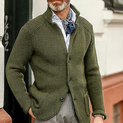 Men's Fashionable Knitted Sweater Coat