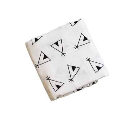 Bamboo Muslin Neutral Receiving Swaddle Blanket