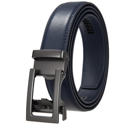 Men's Genuine Leather Automatic Buckle Belt LY33-21601-1
