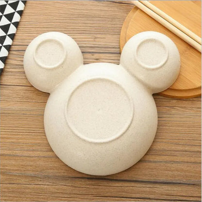 Mickey Mouse Kids' Plastic Lunch Box and Snack Plate