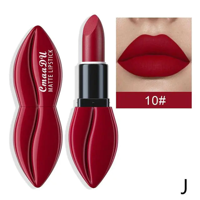 10-Color Long-Lasting Matte Lipstick Set for Makeup