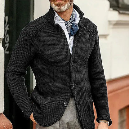 Men's Fashionable Knitted Sweater Coat