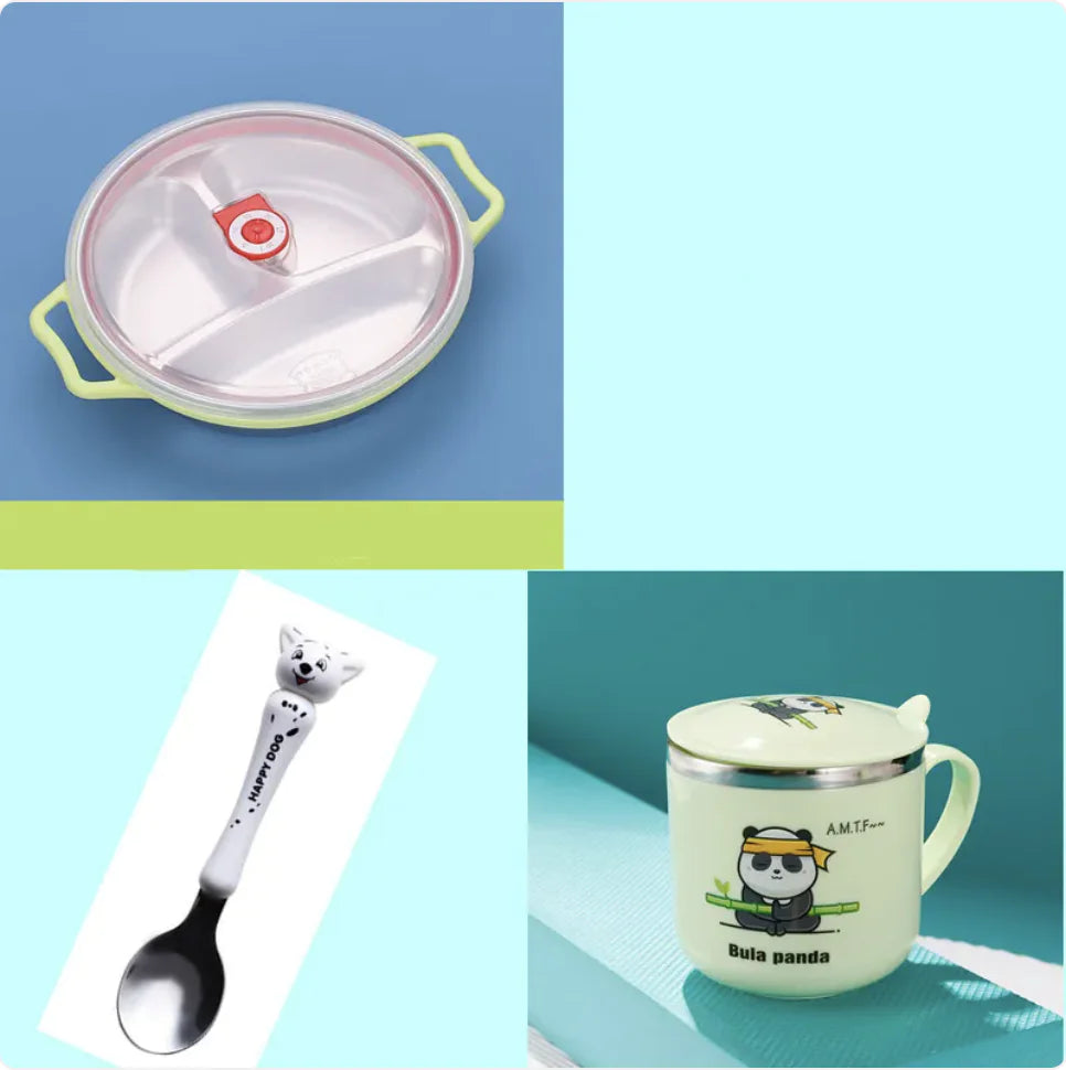 Deep Grid Kids Plate