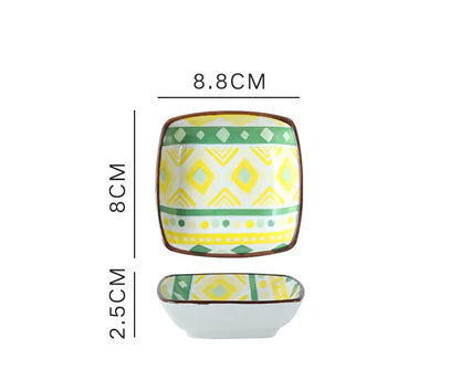 Underglaze Ceramic Sauce Dish for Household Use