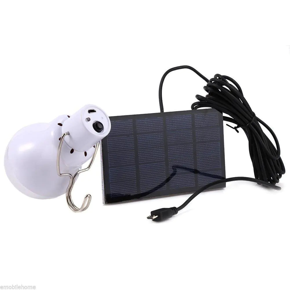 Solar Rechargeable LED Light Bulb for Camping