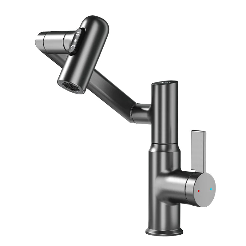 Rotating Digital Display Pull-Out Faucet