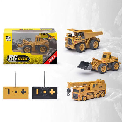 Mini Remote Control Construction Vehicle Toy Set