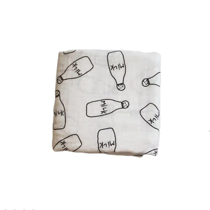 Bamboo Muslin Neutral Receiving Swaddle Blanket