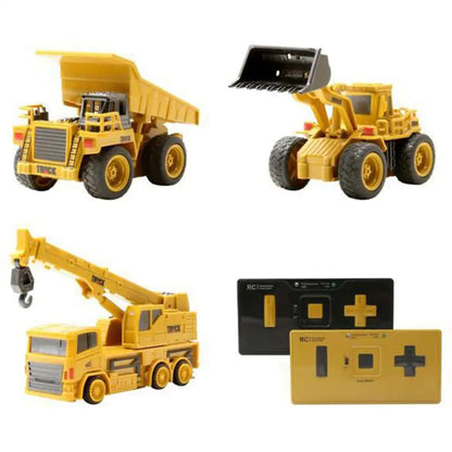 Mini Remote Control Construction Vehicle Toy Set