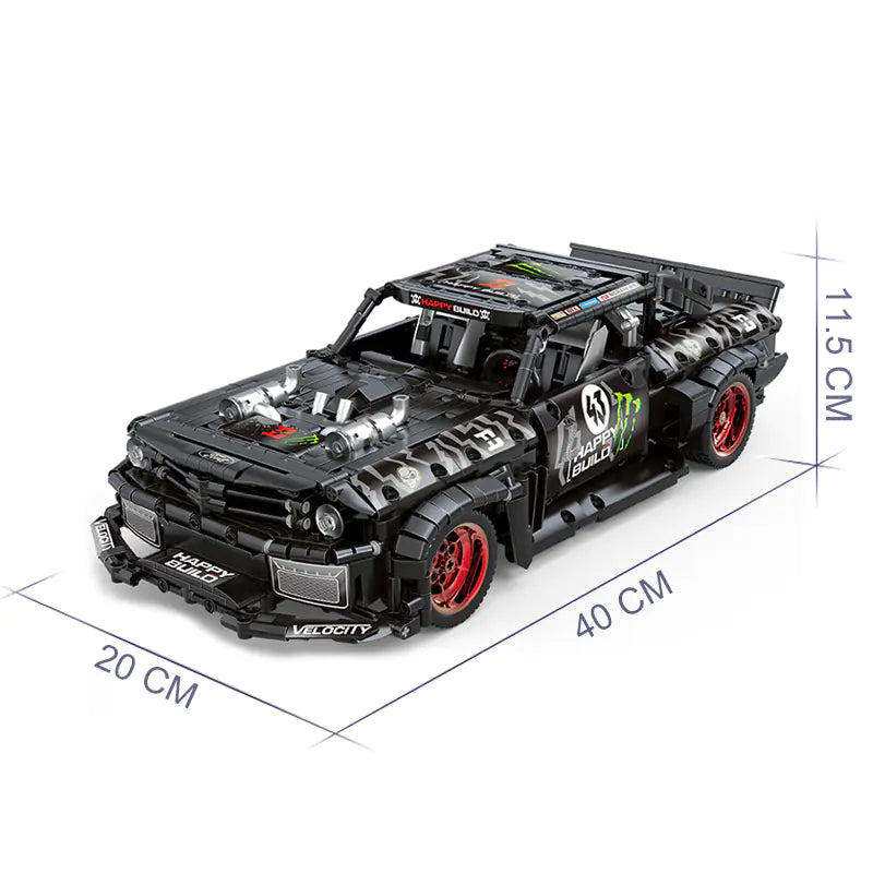 Assembled High Brick Particle Technology Power Unit Toy
