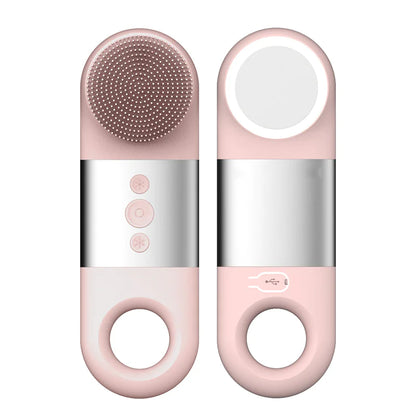 Silicone Ultrasonic Household Portable Charging Facial Cleaner Pore Cleaner