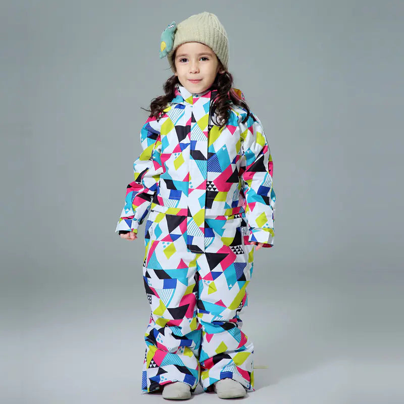 Children's One-Piece Ski Suit for Winter Fun