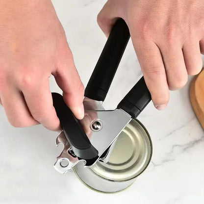 Manual Stainless Steel Can Opener with Smooth Edge