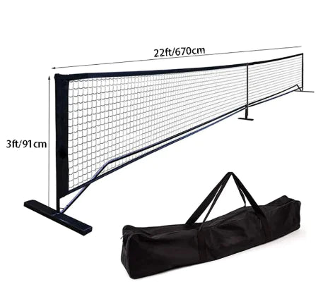 Portable Removable Mobile Pickleball Net (One Set)