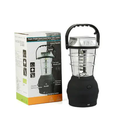 36 LED Outdoor Solar Camping Lantern with USB and Hand Crank