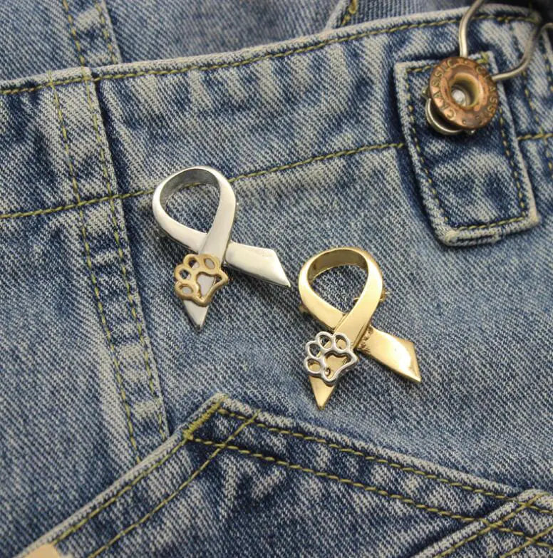 Paw Print Brooch and Lapel Pin