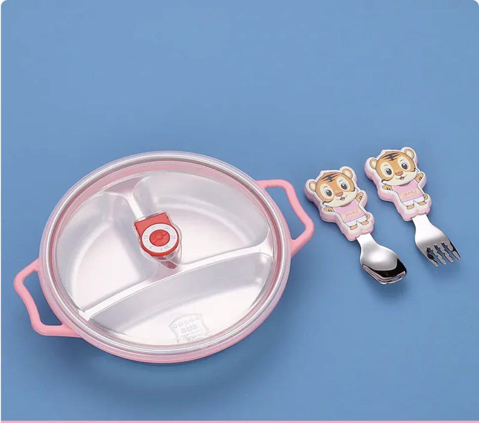 Deep Grid Kids Plate