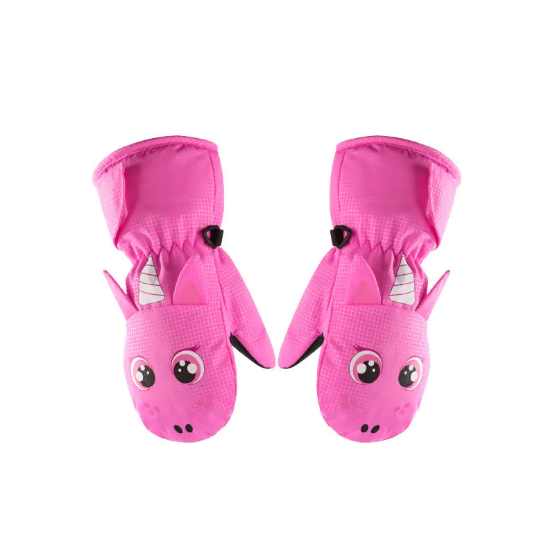 Waterproof Children's Ski Gloves and Mittens for Ages 1-8