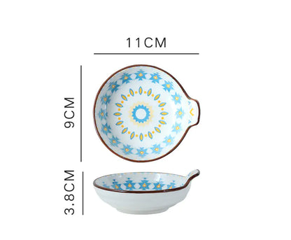 Underglaze Ceramic Sauce Dish for Household Use