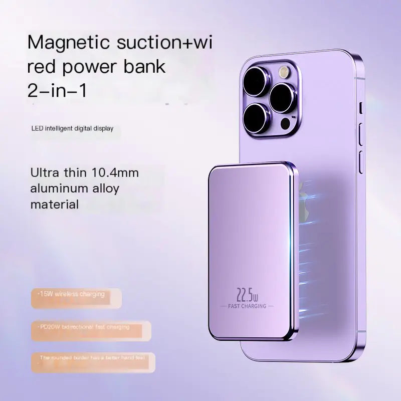 MagSafe Ultra-Thin Aluminum Power Bank 20W Fast Charge