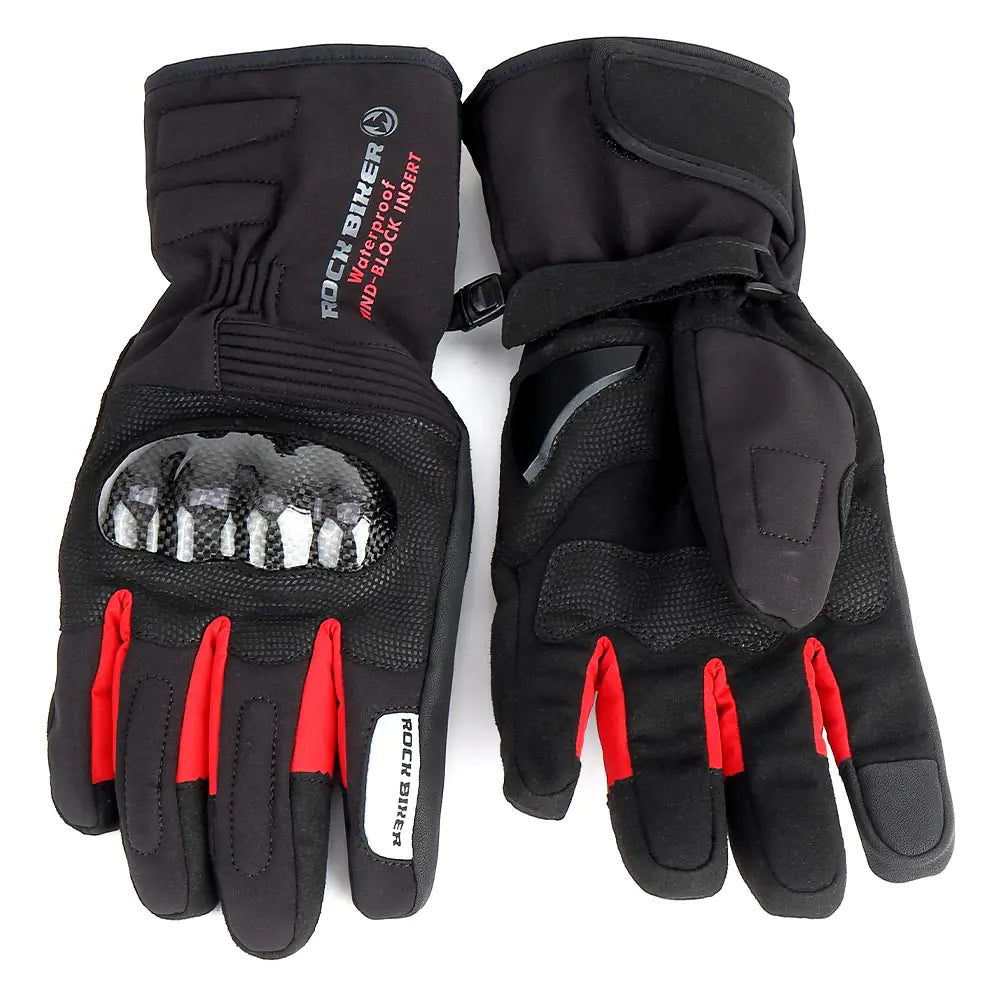 Winter Rock Motorcycle Gloves - Waterproof & Warm