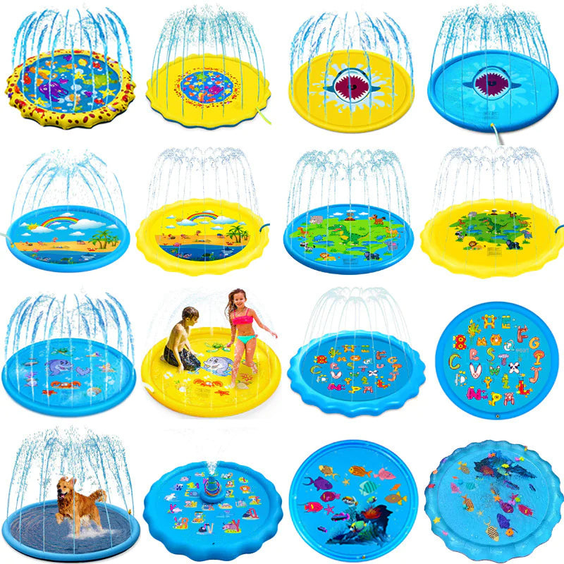 Outdoor Dolphin Dinosaur Shark Sprinkler Play Mat