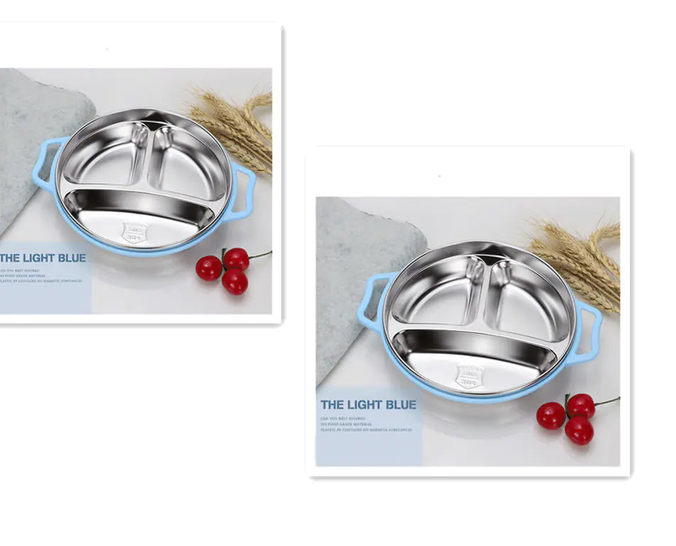 Stainless Steel Kids Plate