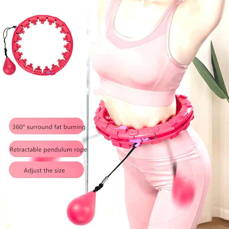 Adjustable Smart Hula Hoop – Weighted Fitness Ring