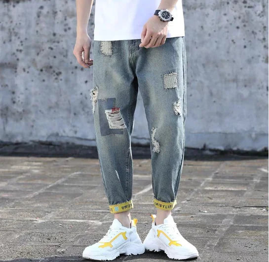 Harlan Men's Nine Pants with Foot Wash Feature