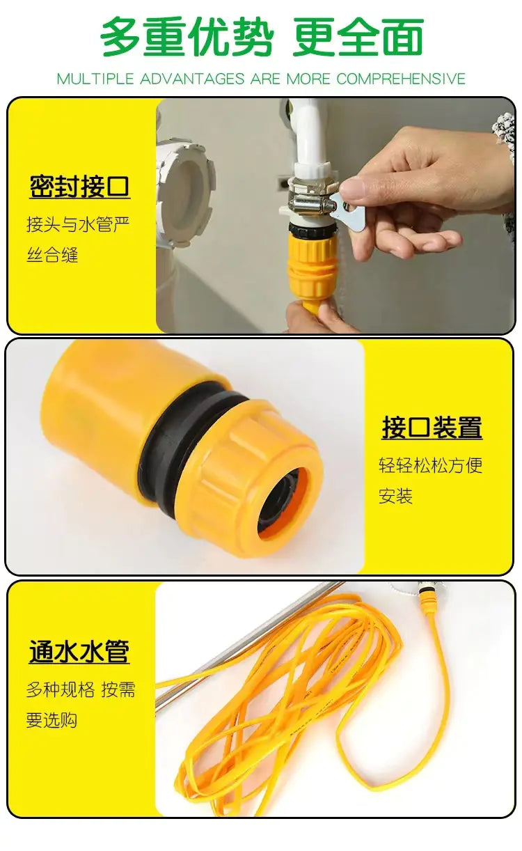 High-Pressure Car Wash Gun with Hose and Sprayer