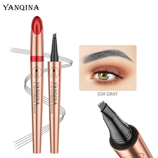 YANQINA Waterproof Liquid Eyebrow Pencil for Brows