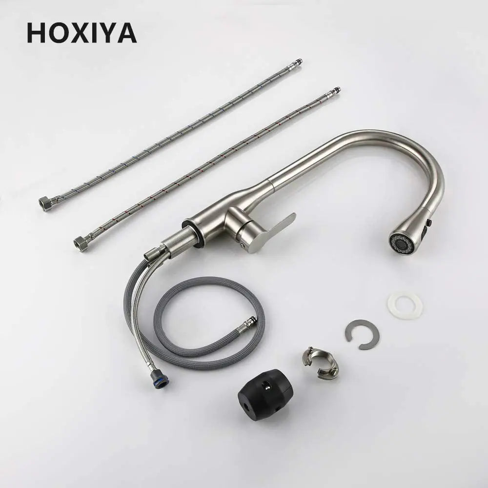 Brushed Nickel High Arc Kitchen Faucet
