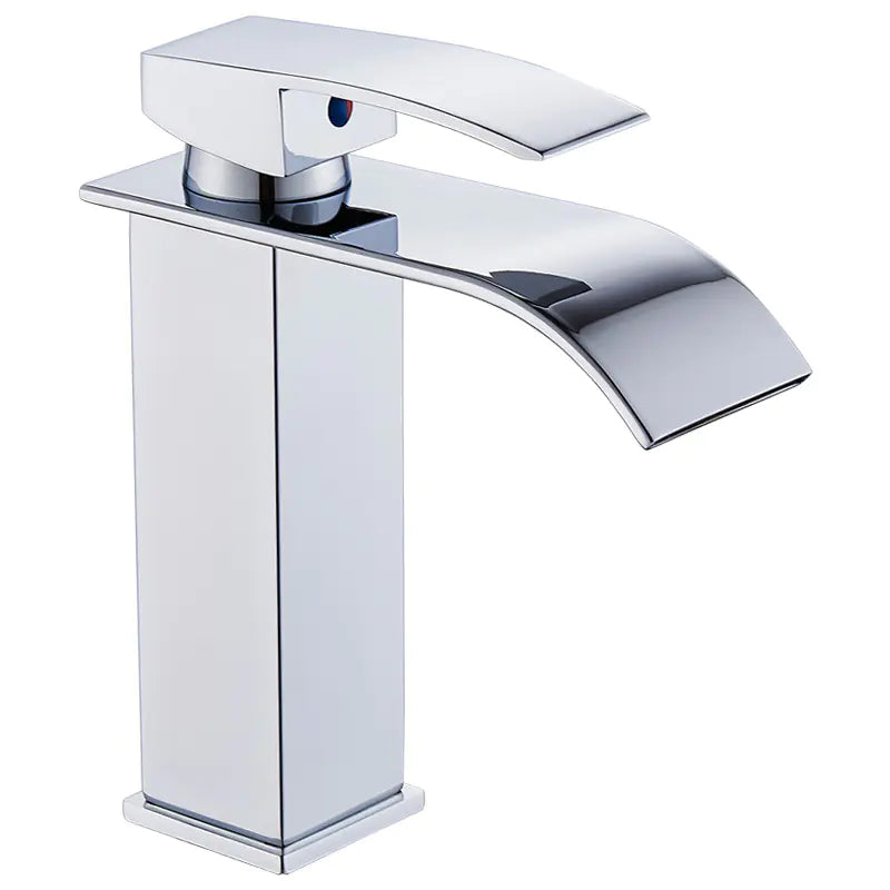 Square Stainless Steel Waterfall Faucet for Sink