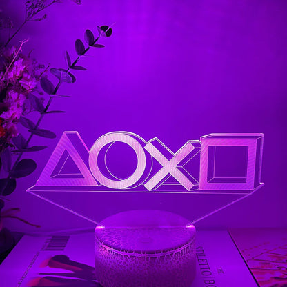 Creative Gamepad 3D LED Desk Lamp