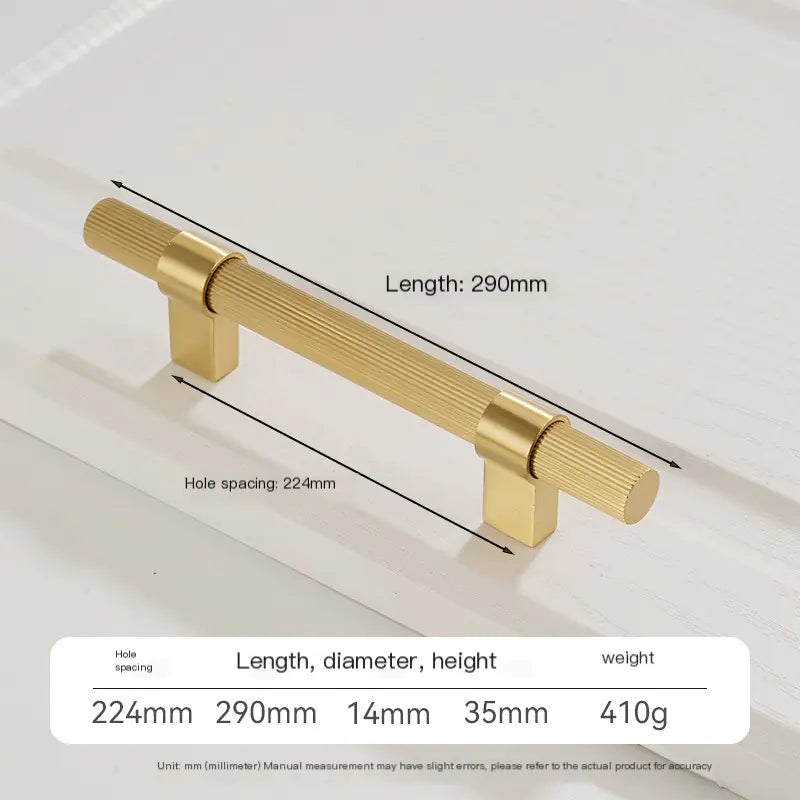 Modern Minimalist Brass Cabinet Door Handle by Coppersmith