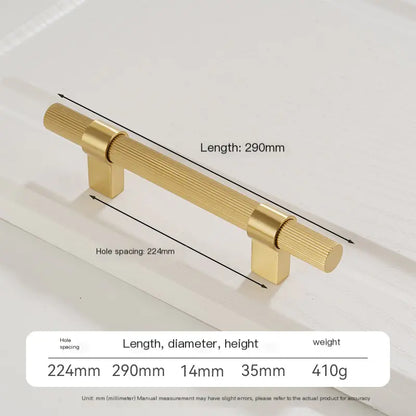 Modern Minimalist Brass Cabinet Door Handle by Coppersmith