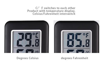 Electronic Clock with Temperature and Humidity Display