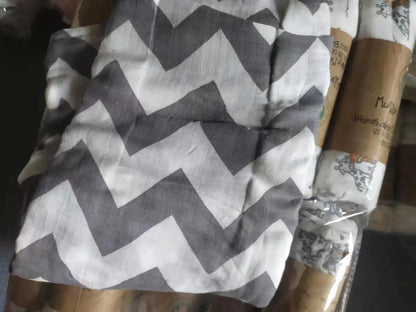 Bamboo Muslin Neutral Receiving Swaddle Blanket
