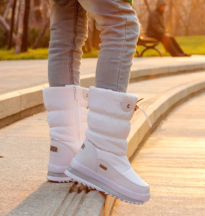 Kids' Warm Non-Slip Mid-Calf Snow Boots (Thickened)