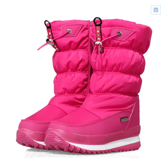 Kids' Warm Non-Slip Mid-Calf Snow Boots (Thickened)
