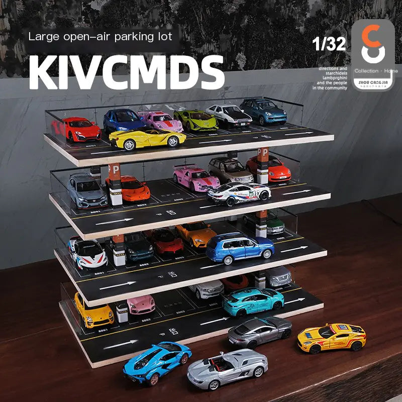 Large Realistic Parking Garage Model Display Rack