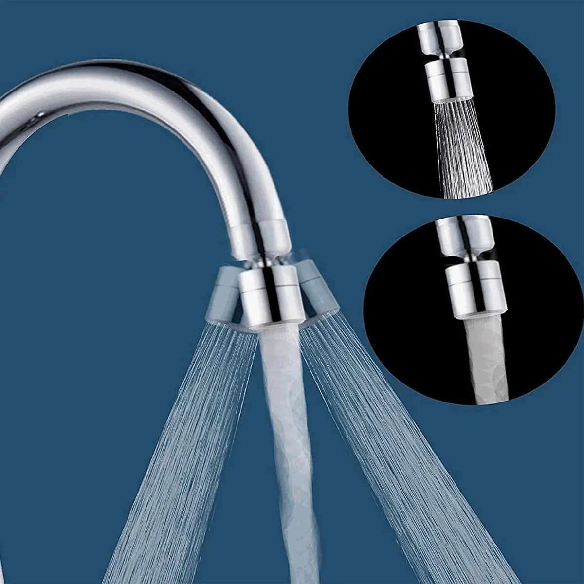 Rotating Faucet Aerator with Dual Function Filter