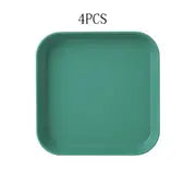 Versatile Plastic Plate for Enhanced Snacking Experience