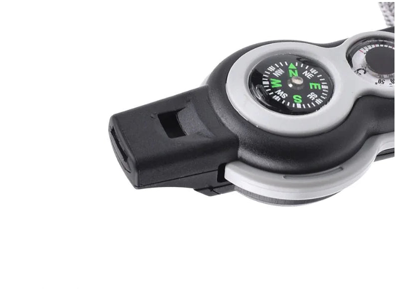 Multi-Functional Survival Whistle for Outdoor Camping