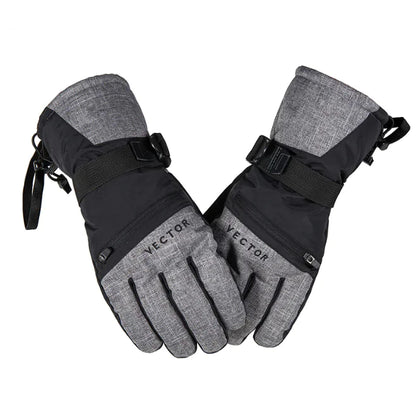 Thick Winter Touchscreen Waterproof Ski Gloves for Men