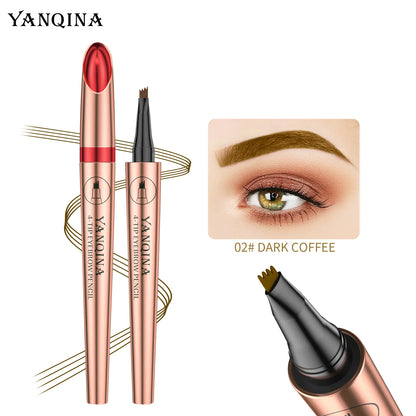 YANQINA Waterproof Liquid Eyebrow Pencil for Brows