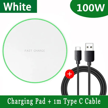 100W Wireless Charger Stand for iPhone and Samsung